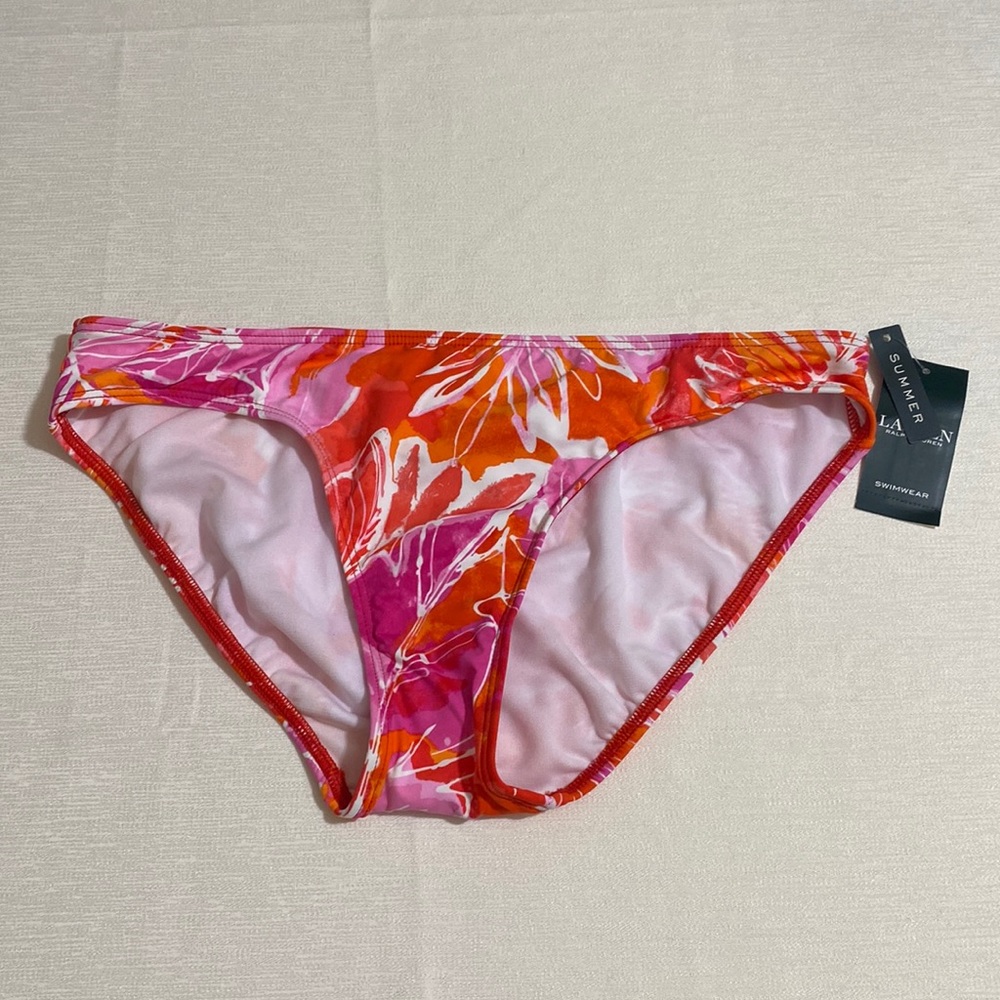 POLO RALPH LAUREN Tropical Floral Print Bikini Bottom Women's Size 4